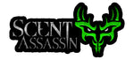 logo vinyl decal featuring Scent Assassin Logo and Demon Deer Print