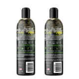 a close-up rear view of Hunting Body Wash / Shampoo and Hunting Conditioner Pack