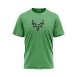 Demon Deer T-shirt  in Heather Green